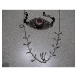 Vintage Jewelry Lot - Cameo Bracelet, Faux Pearls, & Silver-Tone Watch