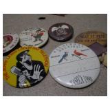 Large Vintage Pinback Button & Badge Collection - Various Themes