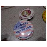 Large Vintage Pinback Button & Badge Collection - Various Themes