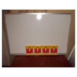 Large Whiteboard with Integrated Tray and 4 Boxes of Markers