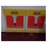 Large Whiteboard with Integrated Tray and 4 Boxes of Markers