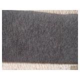 Rolled Black Utility or Runner Rug