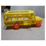 Vintage Fisher-Price Little People School Bus & Main Street Building