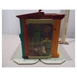 Vintage Fisher-Price Little People School Bus & Main Street Building