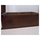 Vintage Handmade Wooden Tool Box / Rustic Tote