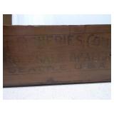 Vintage Handmade Wooden Tool Box / Rustic Tote