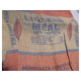 Vintage Minnesota Linseed Oil Co. Burlap Feed Bag