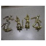 Large Lot of Assorted Gold-Tone Trophies – Various Sports & Figures