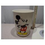 Mickey Mouse Wastebasket and Digital Bathroom Scale Lot
