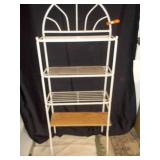 White Wire 3-Tier Baker’s Rack with Arched Scroll Top