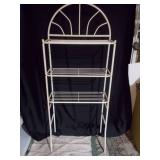 White Wire 3-Tier Baker’s Rack with Arched Scroll Top