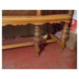 Antique Oak Sideboard / Buffet with Ornate Scrollwork