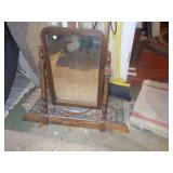 Vintage Wooden Tabletop Swing Mirror / Dresser Mirror