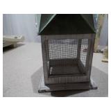 Pair of Decorative Metal Architectural Birdhouses