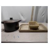 Pampered Chef Stoneware Bakeware & Copper-Tone Kitchenware Lot