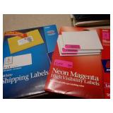 Bulk Office Supply & Stationery Liquidation Lot – Labels, Binders, Paper & More