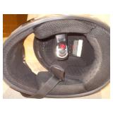 Auction Listing Proposal: Lot 340 Suggested Title HJC Full-Face Motorcycle Helmet - Silver & Black Graphics