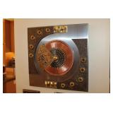 Stephen Chun Brutalist Metal Wall Sculpture