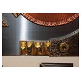 Stephen Chun Brutalist Metal Wall Sculpture