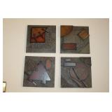 Mid-Century Modern Brutalist Wall Sculptures