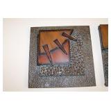 Mid-Century Modern Brutalist Wall Sculptures