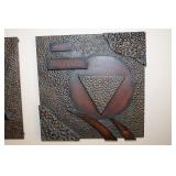 Mid-Century Modern Brutalist Wall Sculptures