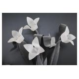 Party Lite Candle Lantern, Mirrored Box & Floral Sculpture