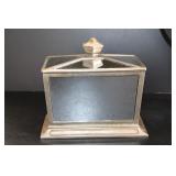 Party Lite Candle Lantern, Mirrored Box & Floral Sculpture