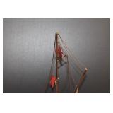 DeMott Brass Ship Sculpture