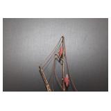 DeMott Brass Ship Sculpture