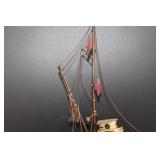 DeMott Brass Ship Sculpture