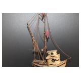 DeMott Brass Ship Sculpture
