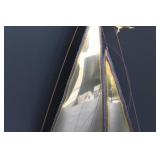 DeMott Brass Sailboat Sculpture