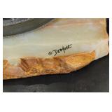 DeMott Brass Sailboat Sculpture