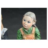 Carl Larsson Seated Girl Figurines