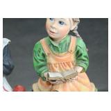 Carl Larsson Seated Girl Figurines