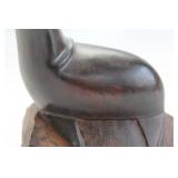 Ironwood Seagull and Seal Sculptures