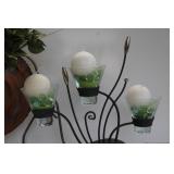 Copper Vase & Enigma Floral Tealight Holder