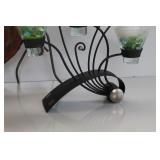 Copper Vase & Enigma Floral Tealight Holder