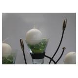 Copper Vase & Enigma Floral Tealight Holder