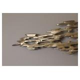 MCM Bijan Bahar Brass Tree Wall Sculpture & Butterfly Ornament