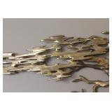 MCM Bijan Bahar Brass Tree Wall Sculpture & Butterfly Ornament