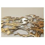 MCM Bijan Bahar Brass Tree Wall Sculpture & Butterfly Ornament