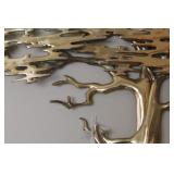 MCM Bijan Bahar Brass Tree Wall Sculpture & Butterfly Ornament