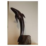 Ironwood Dolphin Sculpture
