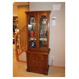 French Provincial Curio Cabinet
