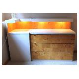 Burl Dresser & Side Table