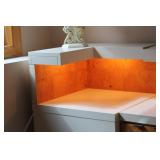 Burl Dresser & Side Table