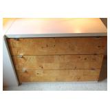 Burl Dresser & Side Table