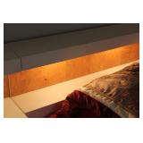 Burl Bed & Bedside Cabinets Set